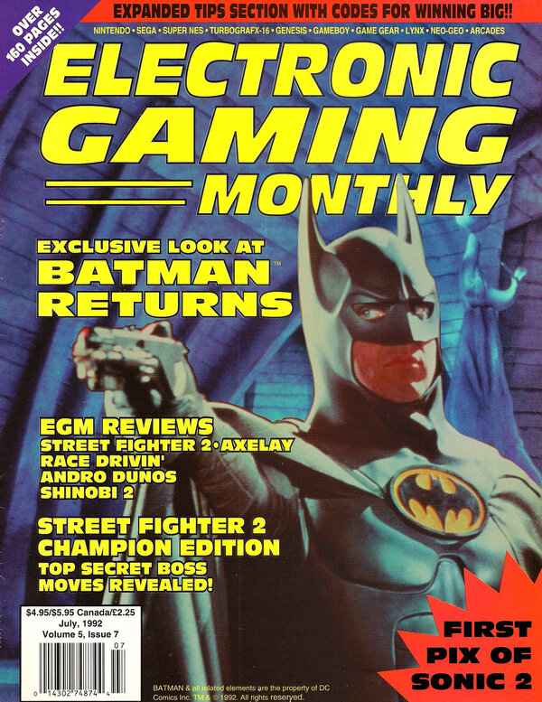 Electronic Gaming Monthly Issue 36 (July 1992) cover